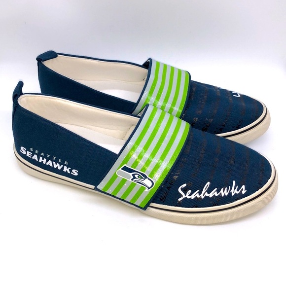 NFL-Licensed Seattle Seahawks Slip-Ons, 7.5 NWOT - Picture 1 of 13